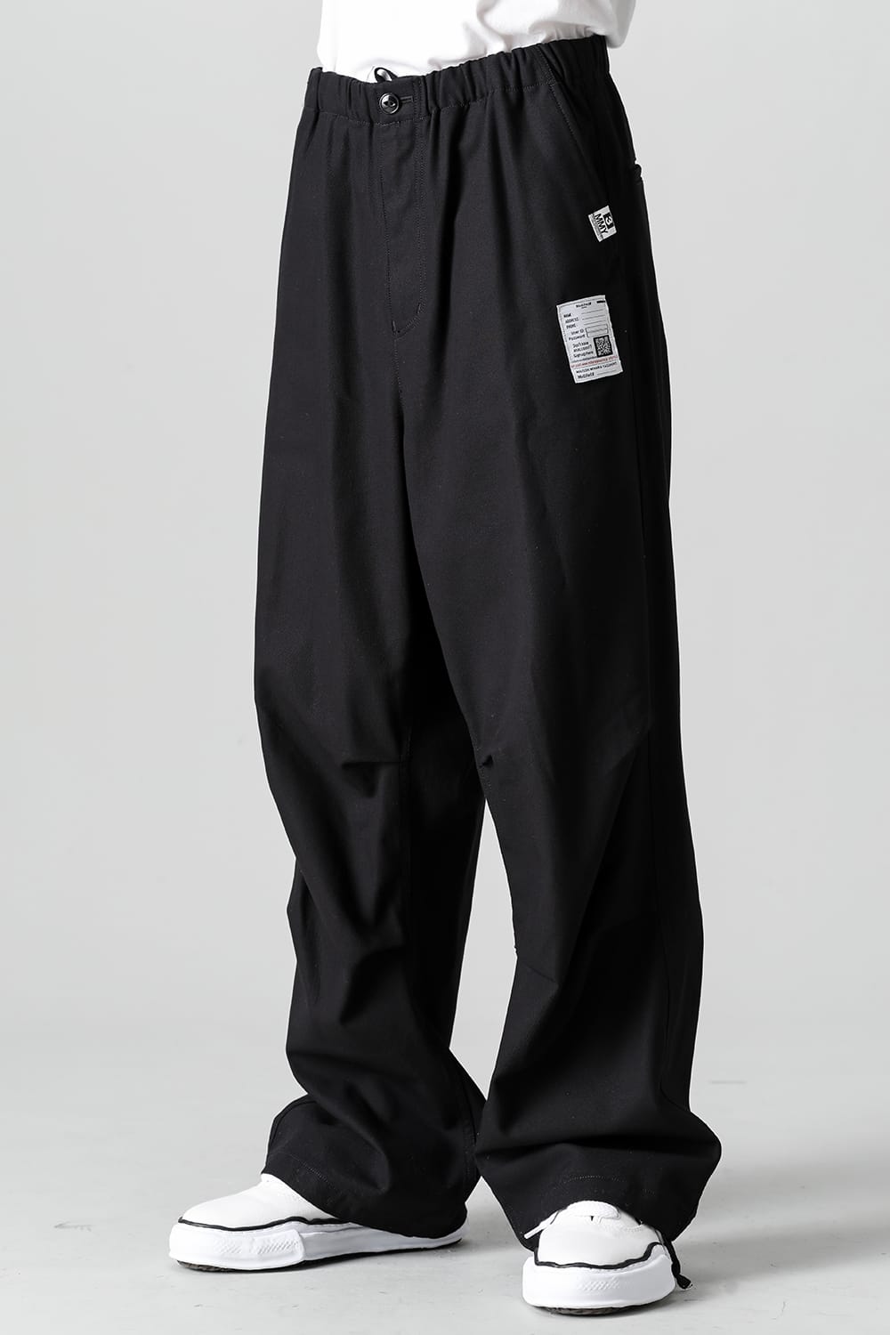 Compact Cotton Wide Trousers