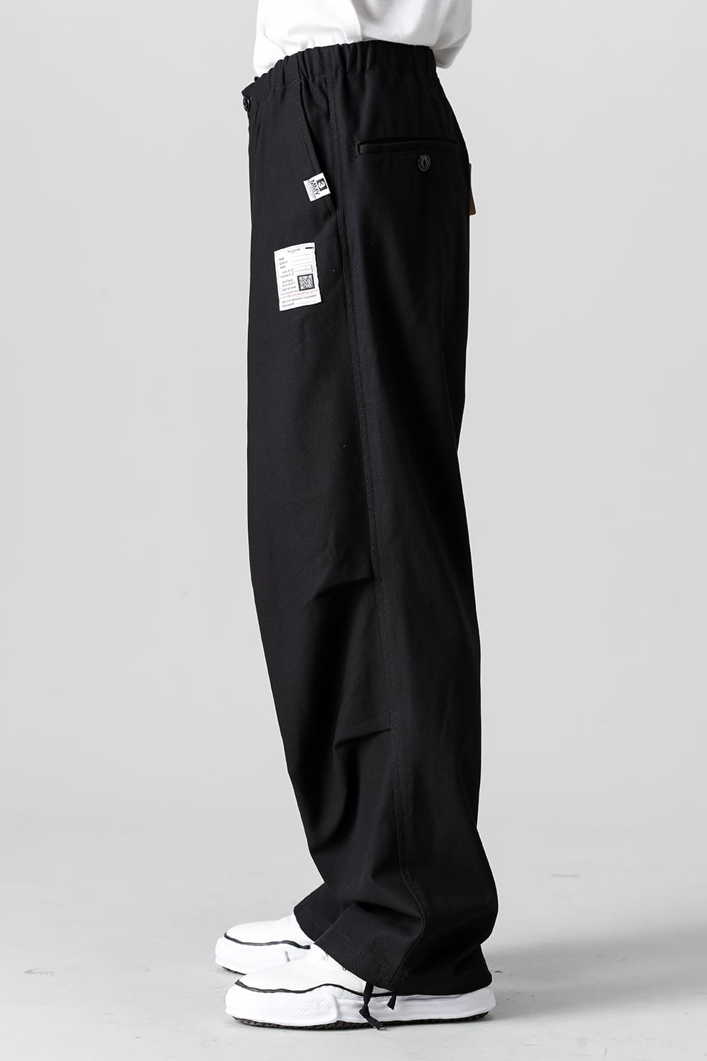 Compact Cotton Wide Trousers