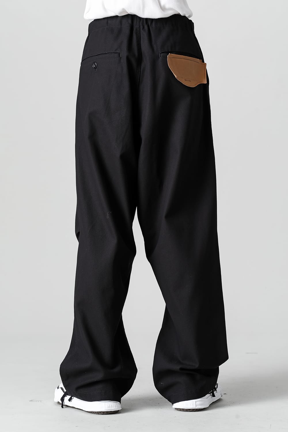 Compact Cotton Wide Trousers