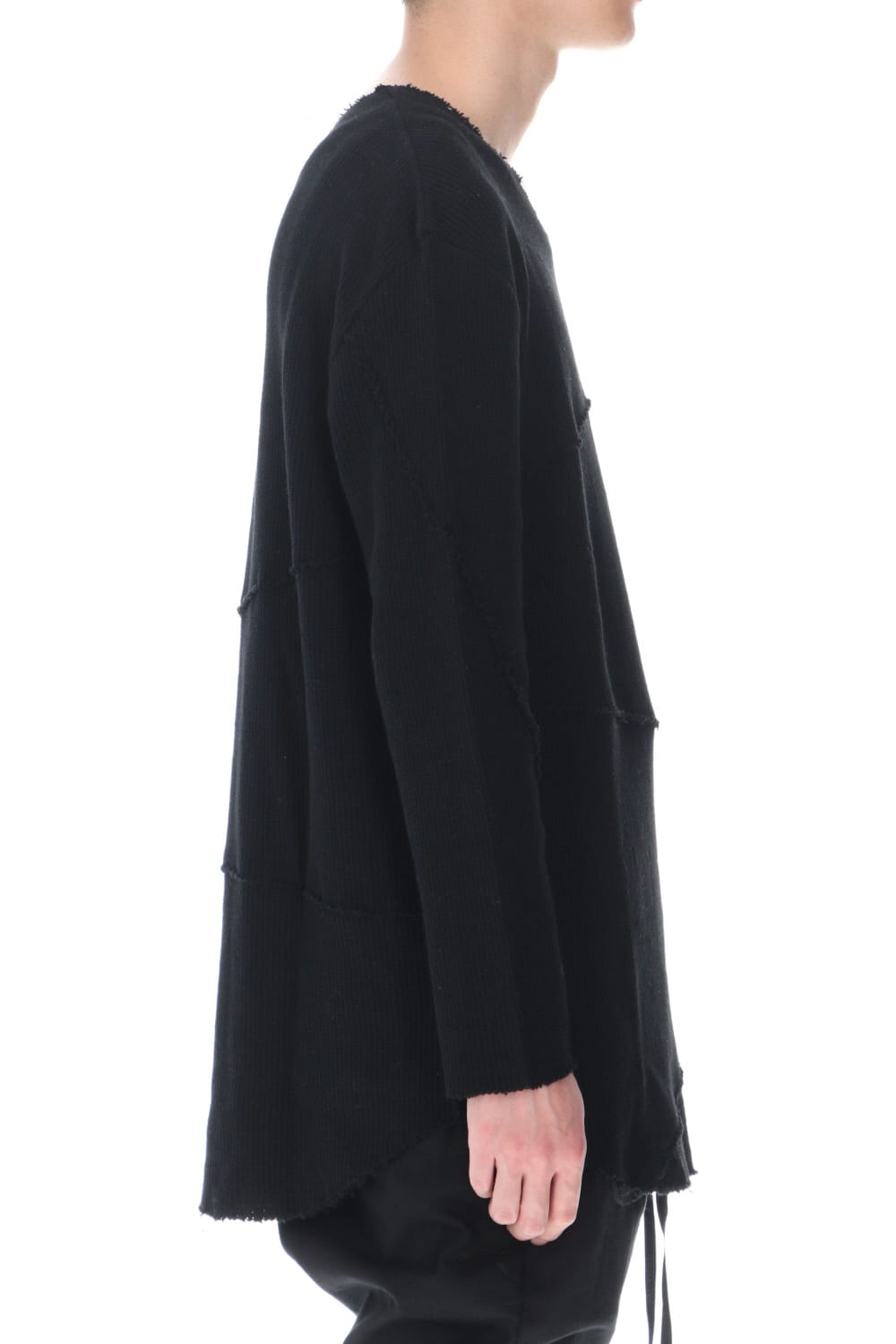 Spiral Seam Knit Black