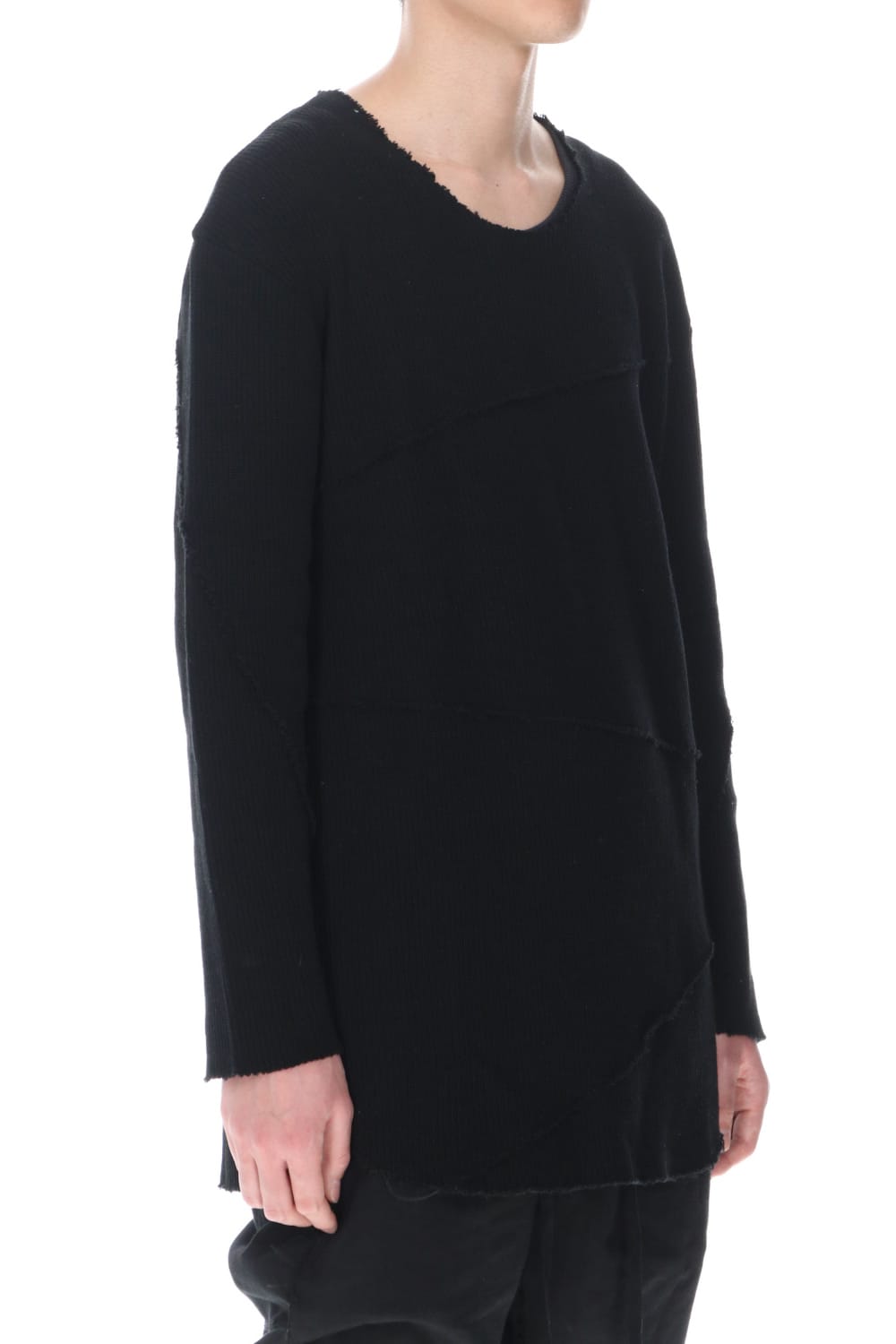 Spiral Seam Knit Black