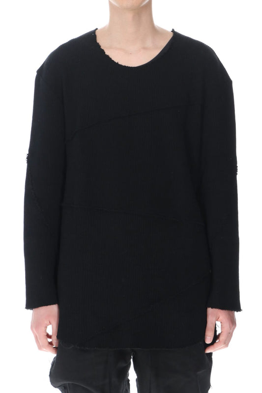 Spiral Seam Knit Black