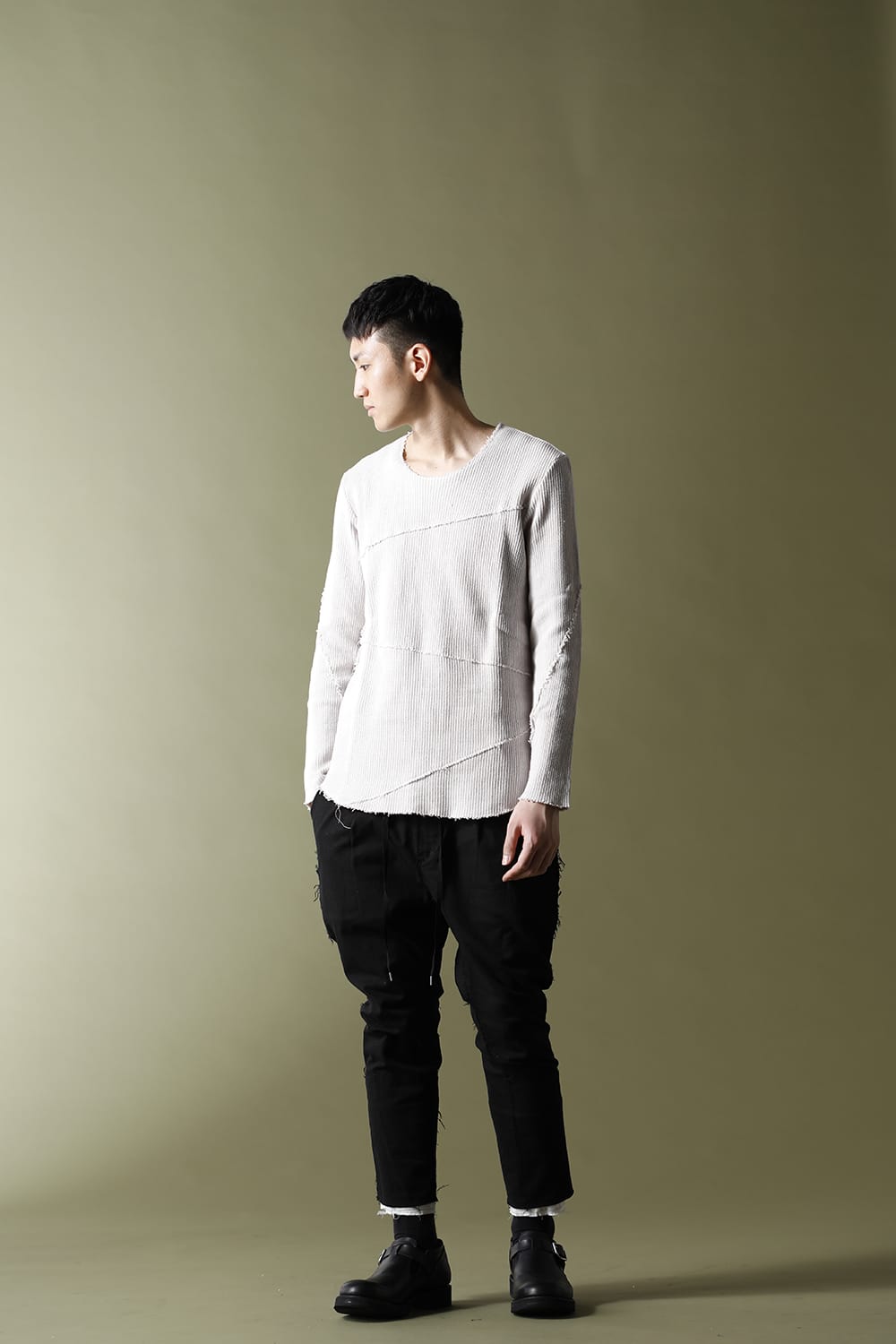 Spiral Seam Knit L.Gray