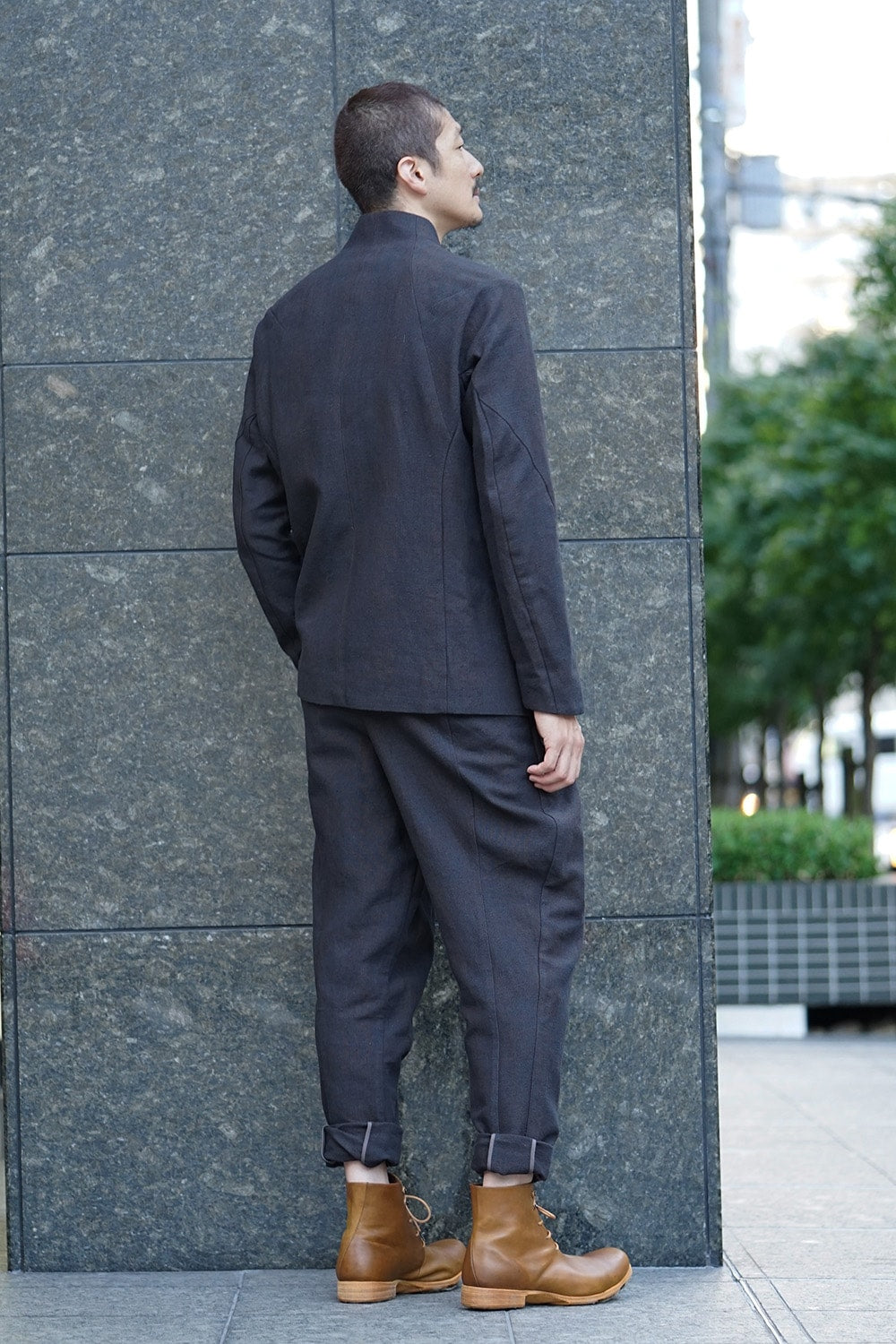 Jacket Silk/ Linen Check