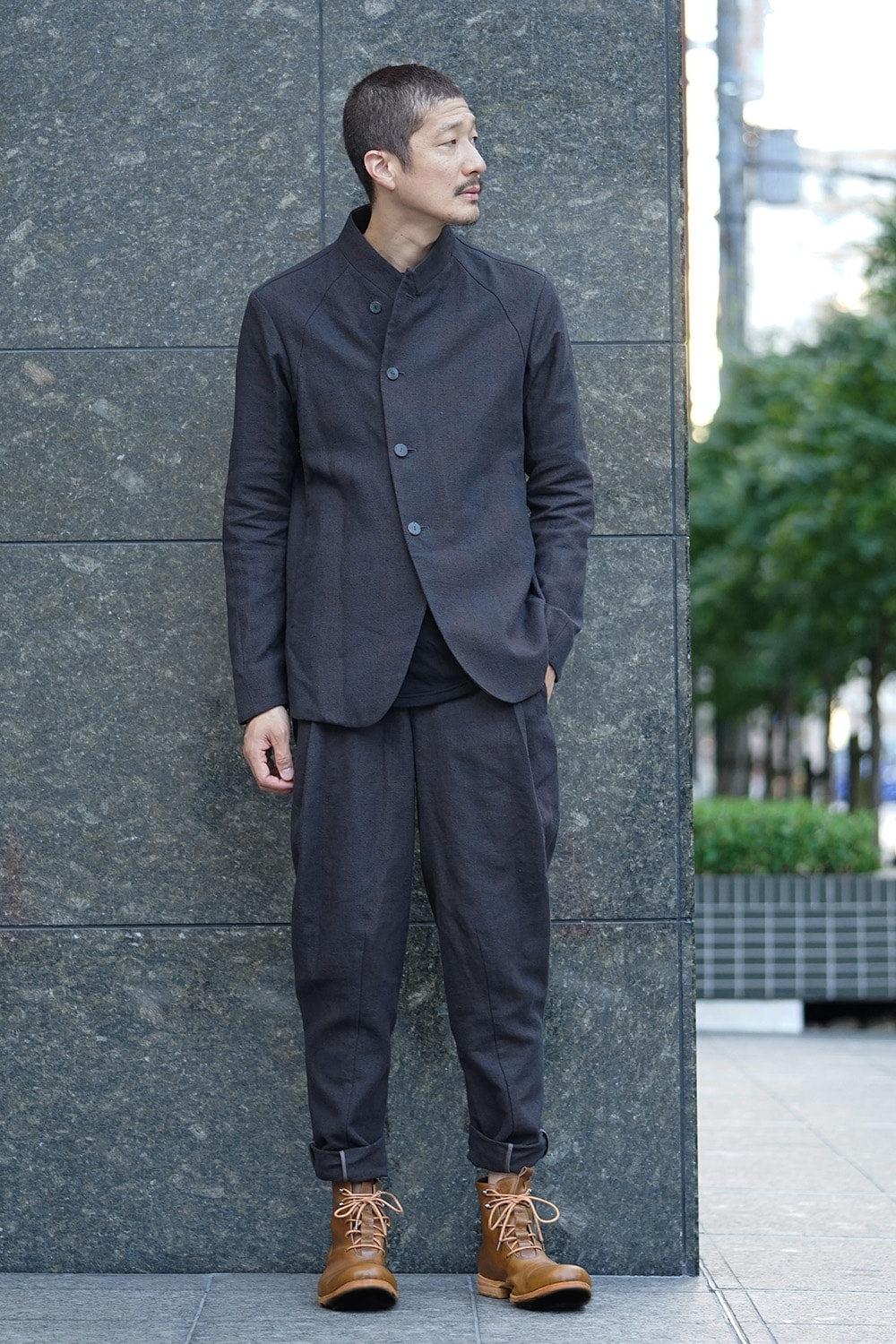 Jacket Silk/ Linen Check