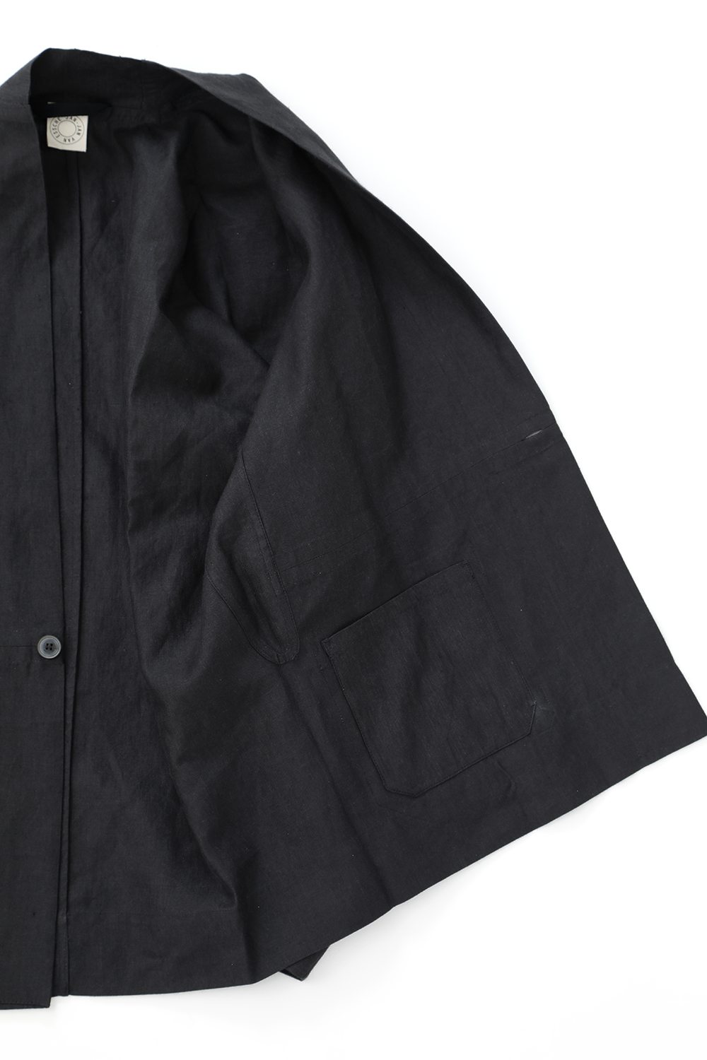 JACKET#43 ANTHRACITE RAMIE/LINEN TWILL