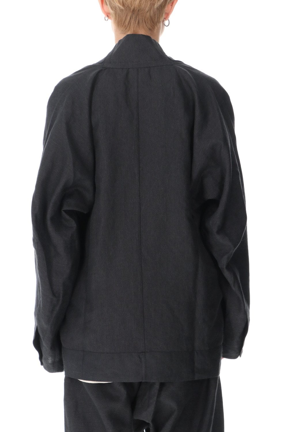 JACKET#43 ANTHRACITE RAMIE/LINEN TWILL