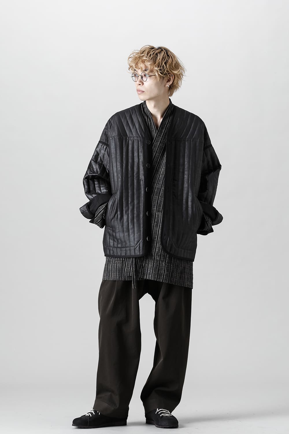 JACKET #44  PADDED MUD SILK