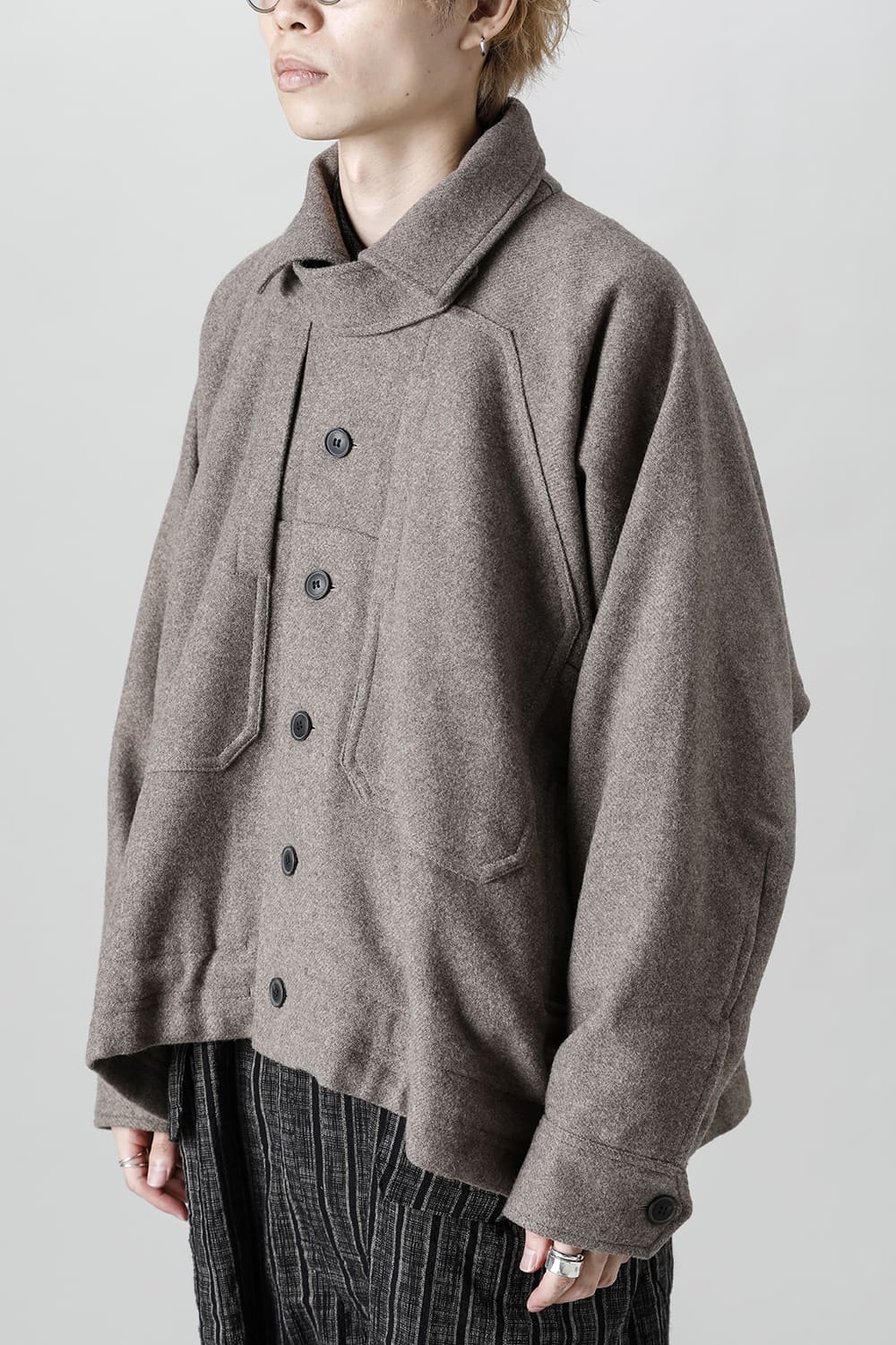 ジャケット#46   NATURAL BROWN YAK WOOL 
