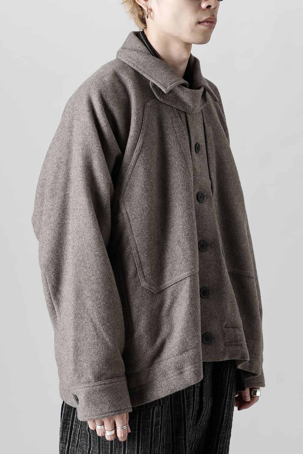 ジャケット#46   NATURAL BROWN YAK WOOL 