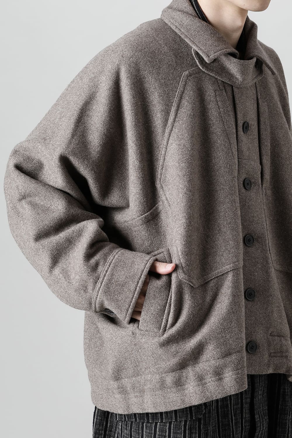 ジャケット#46   NATURAL BROWN YAK WOOL 