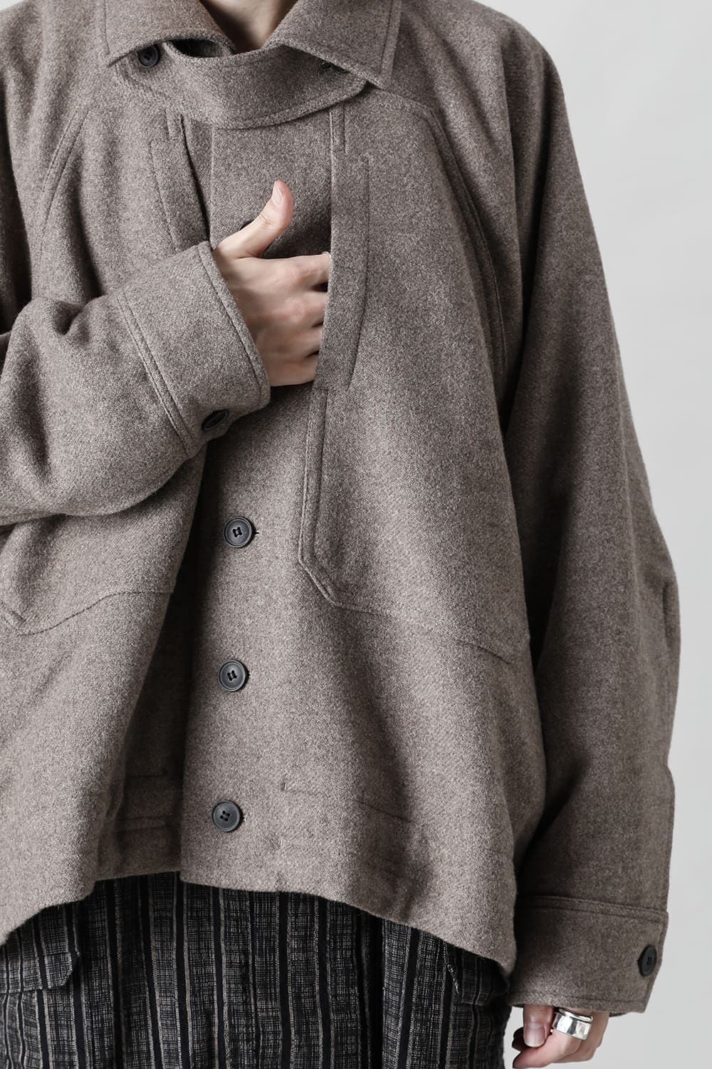 ジャケット#46   NATURAL BROWN YAK WOOL 