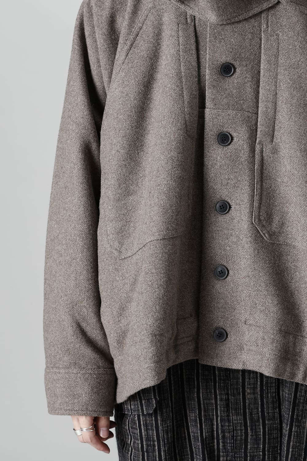 ジャケット#46   NATURAL BROWN YAK WOOL 