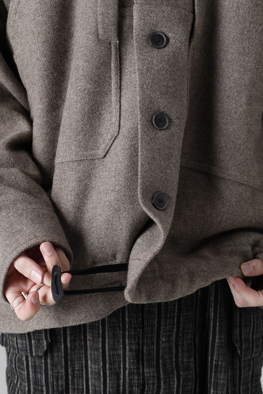 ジャケット#46   NATURAL BROWN YAK WOOL 