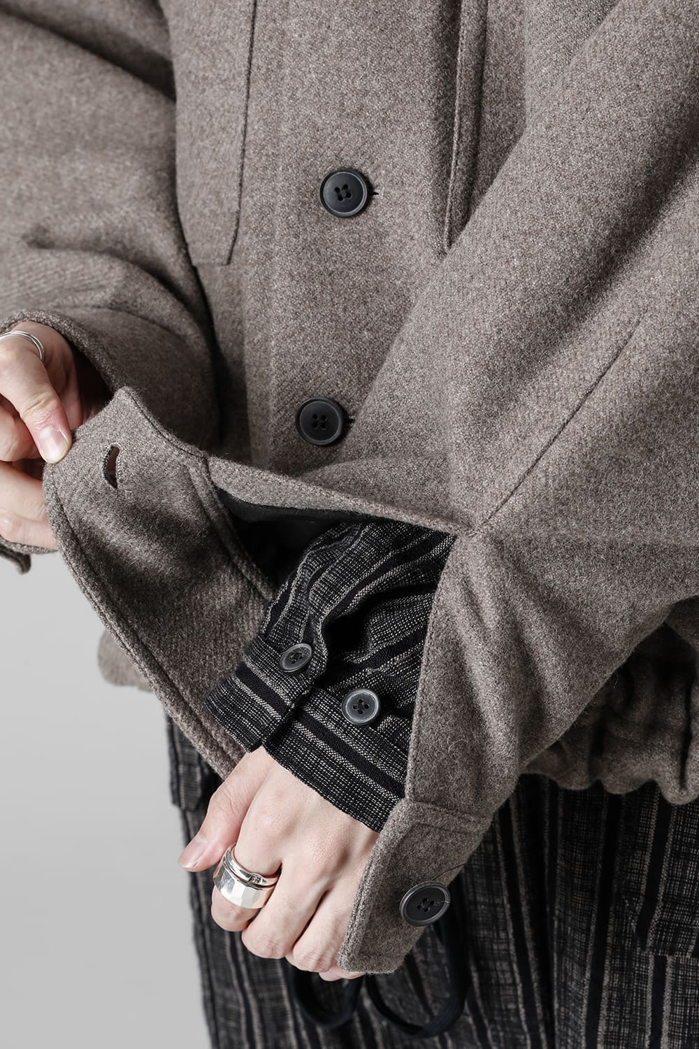 ジャケット#46   NATURAL BROWN YAK WOOL 