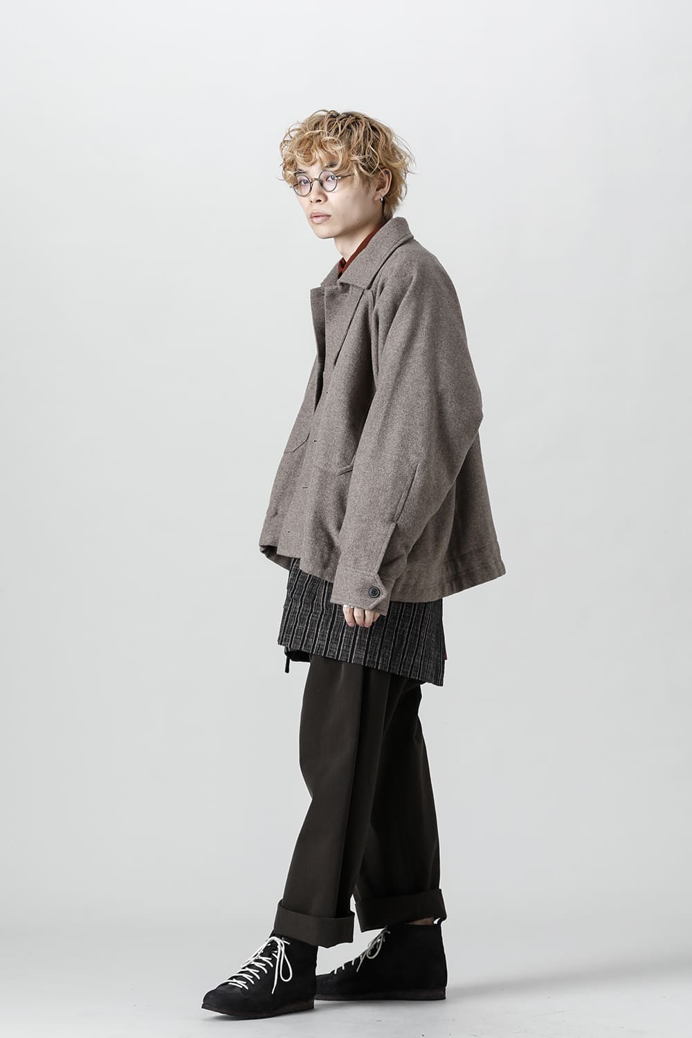 ジャケット#46   NATURAL BROWN YAK WOOL 