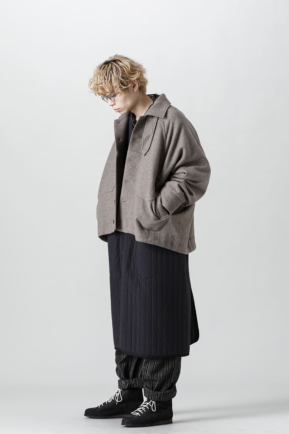 ジャケット#46   NATURAL BROWN YAK WOOL 