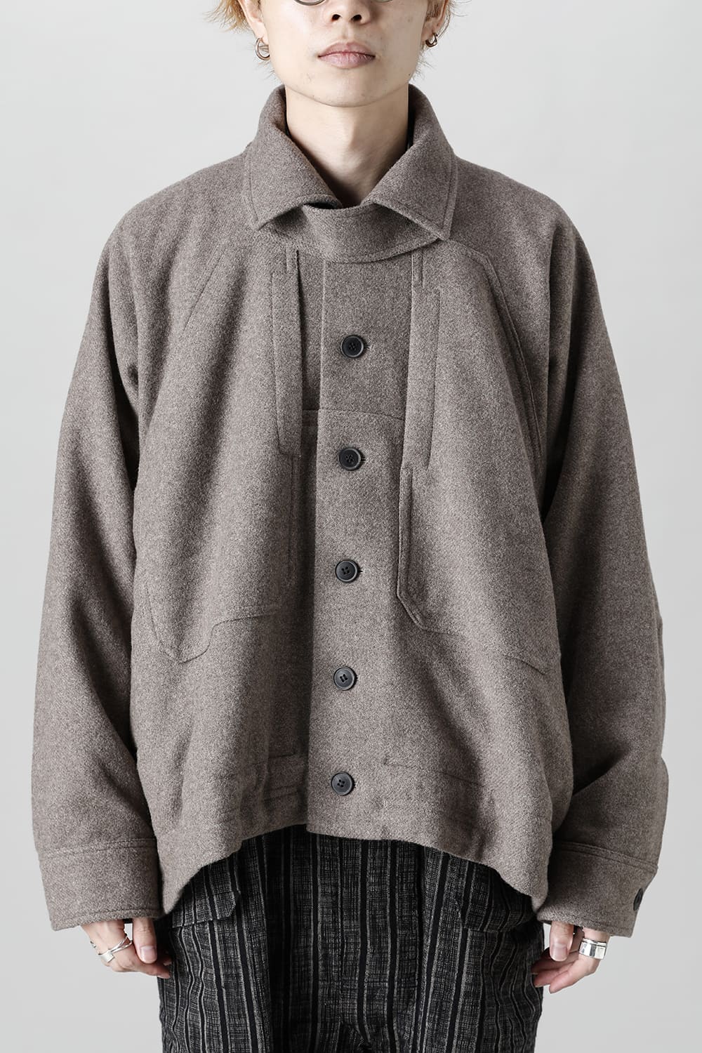 ジャケット#46   NATURAL BROWN YAK WOOL 