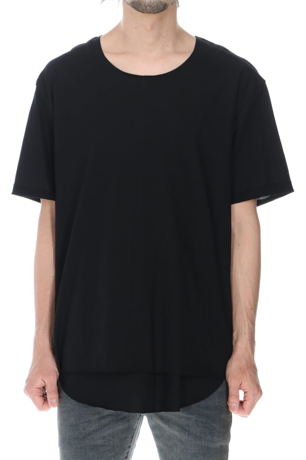 Layered Cutsew 5th(C-Neck Oversize) Black