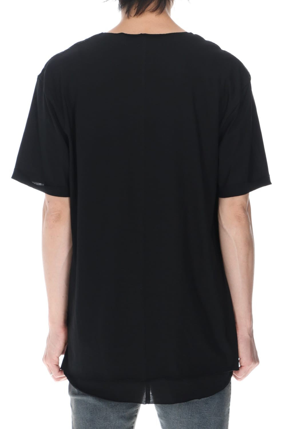 Layered Cutsew 5th(C-Neck Oversize) Black