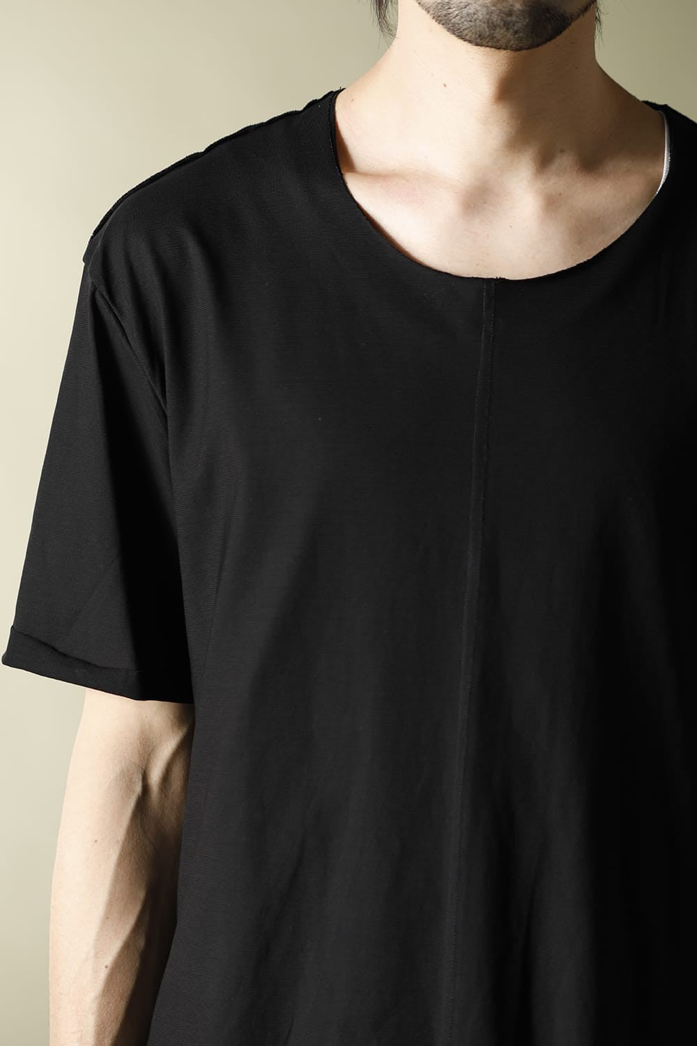Layered Cutsew 5th(C-Neck Oversize) Black