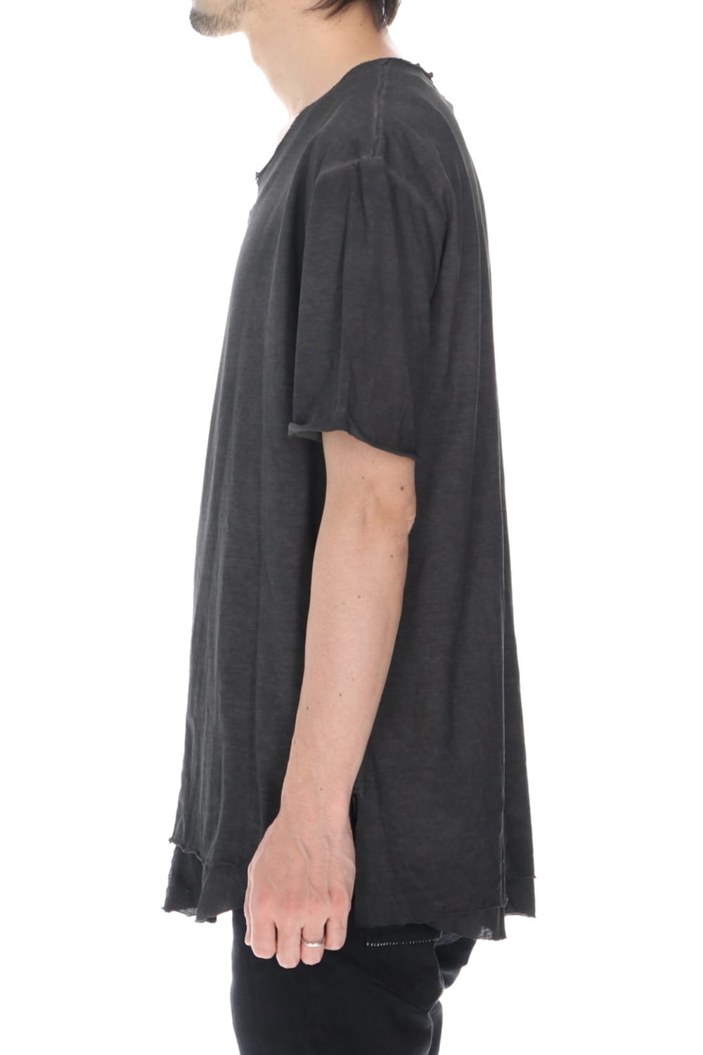 Oversize Dye 5th Layered Cutsew Dark Gray