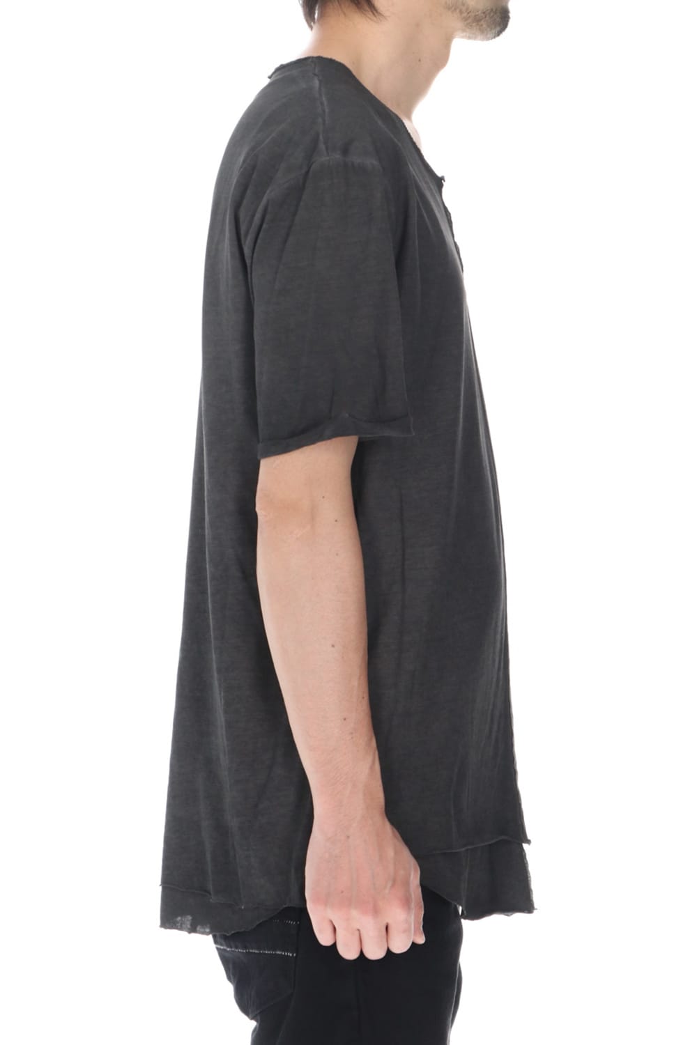 Oversize Dye 5th Layered Cutsew Dark Gray