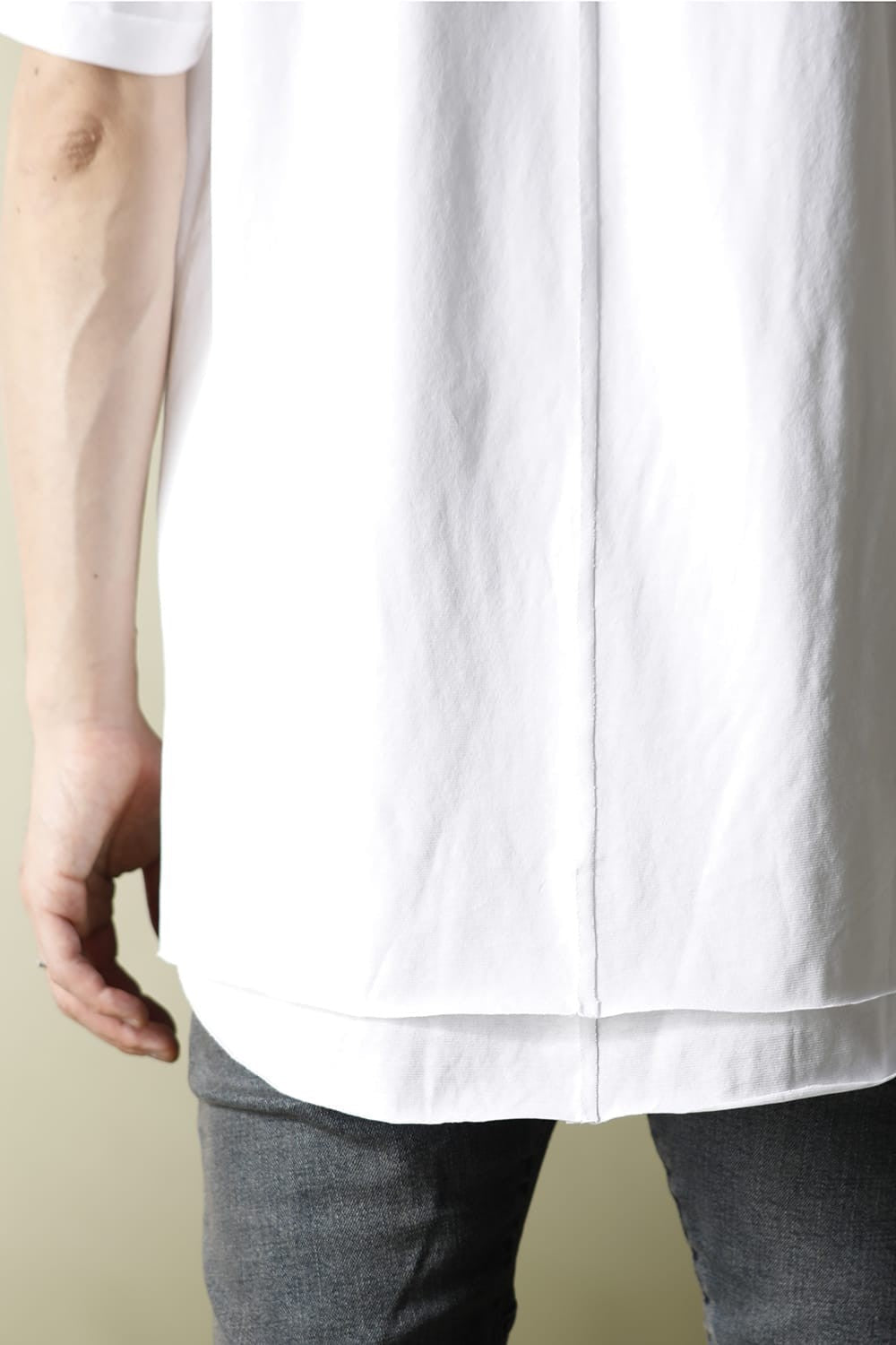 Layered Cutsew 5th(C-Neck Oversize) White