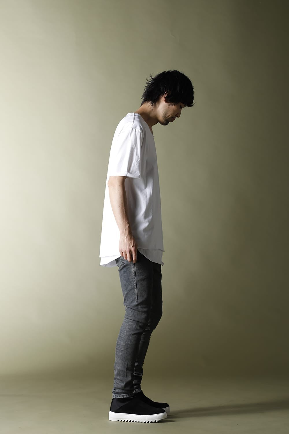 Layered Cutsew 5th(C-Neck Oversize) White