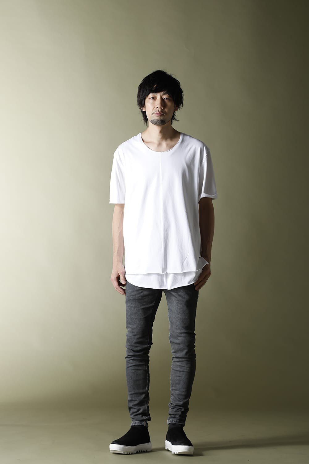 Layered Cutsew 5th(C-Neck Oversize) White