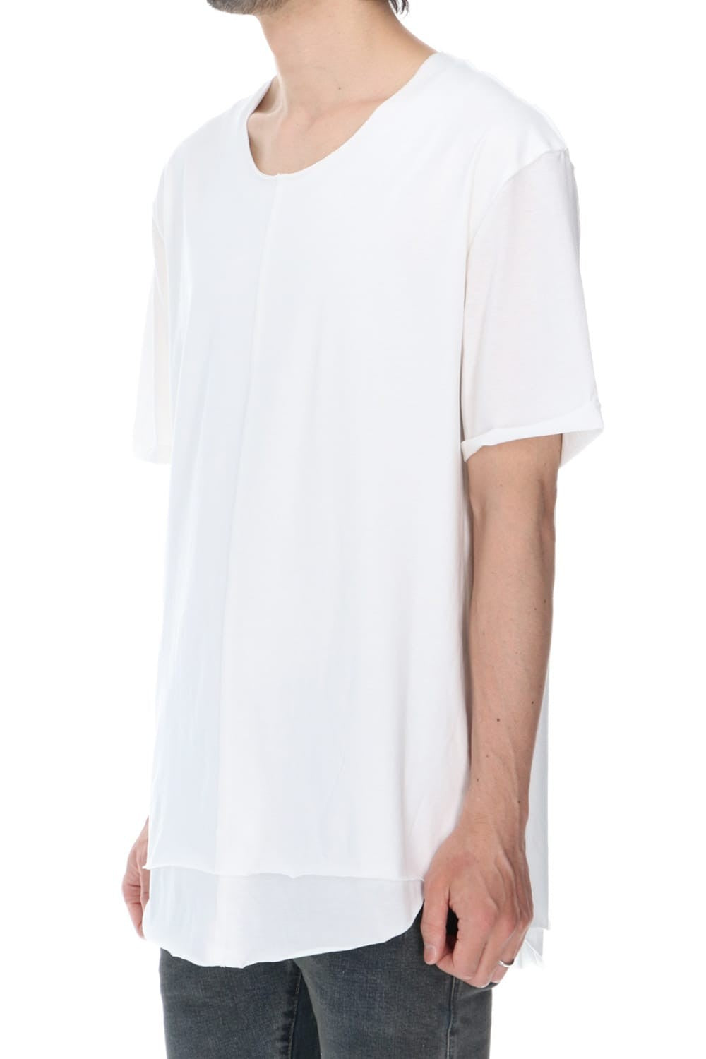 Layered Cutsew 5th(C-Neck Oversize) White