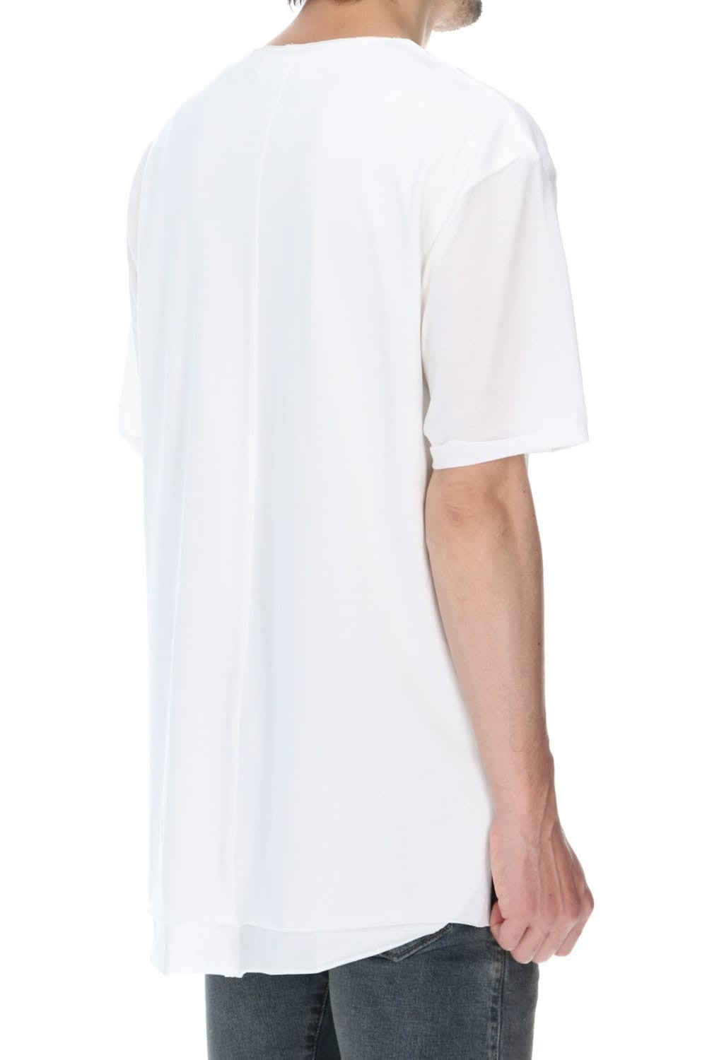 Layered Cutsew 5th(C-Neck Oversize) White