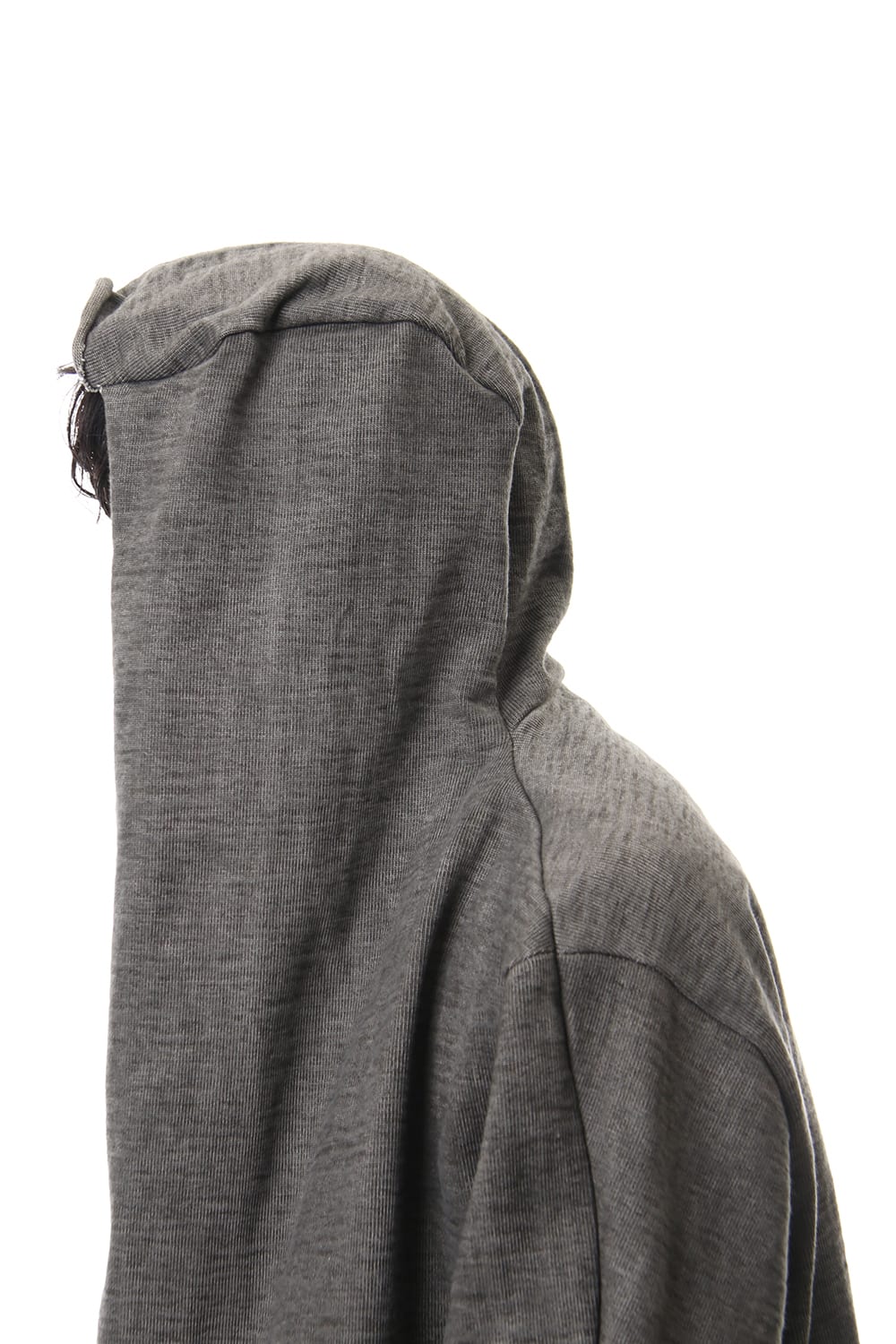 Heavy Jersey Hooded Coat Carbon