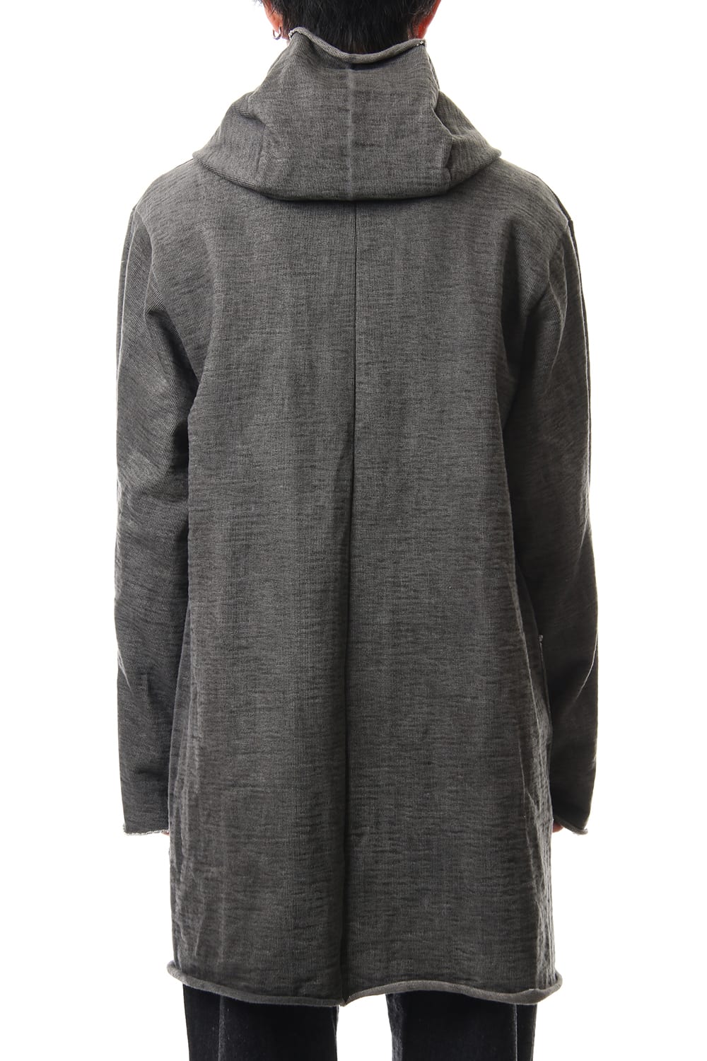 Heavy Jersey Hooded Coat Carbon