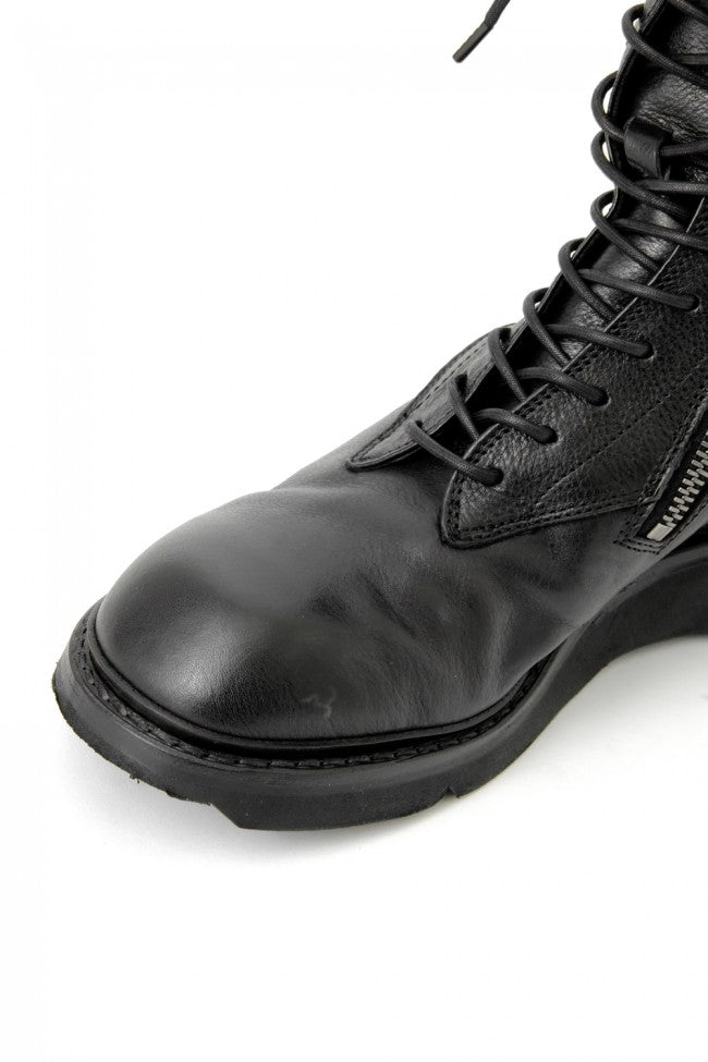 17SS Double Side Zip Military Boots SMOOTH