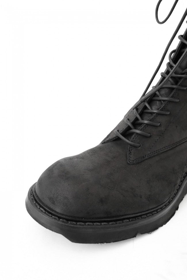 17SS Double Side Zip Military Boots NUBUCK