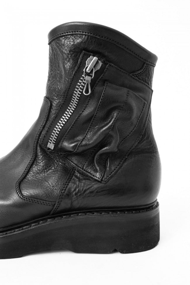 17SS Double Side Zip Engineer Boots SMOOTH