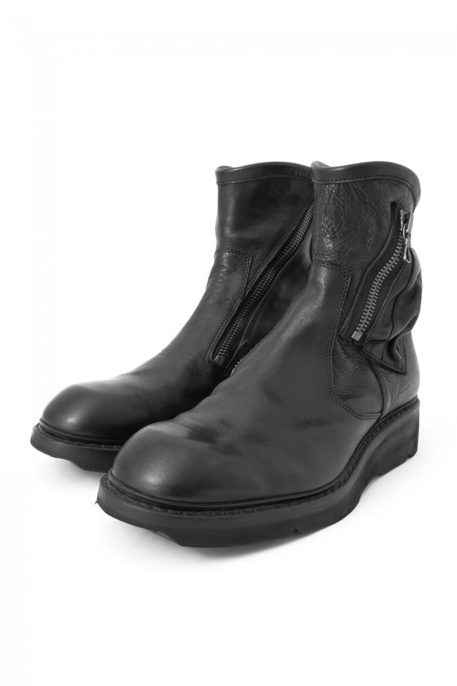 17SS Double Side Zip Engineer Boots SMOOTH