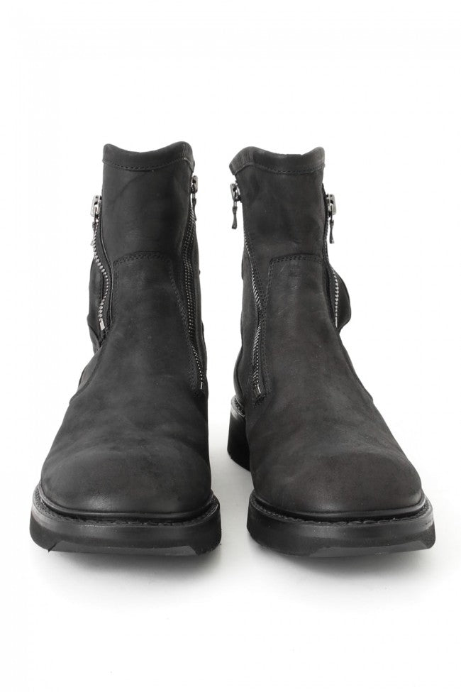 17SS Double Side Zip Engineer Boots NUBUCK