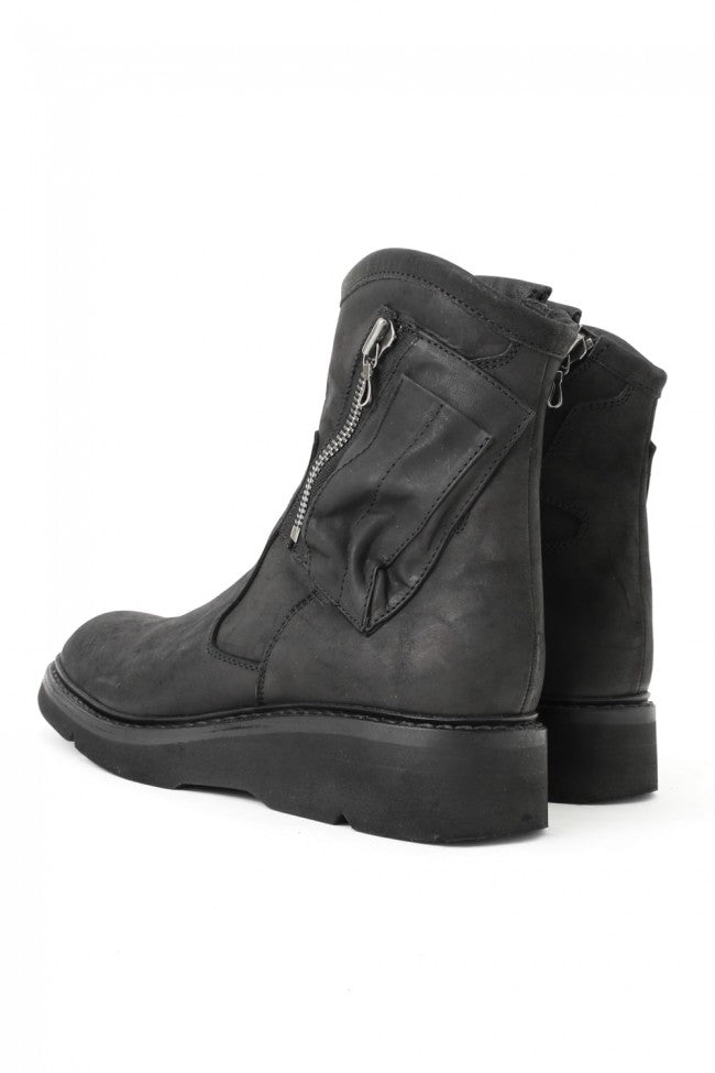 17SS Double Side Zip Engineer Boots NUBUCK