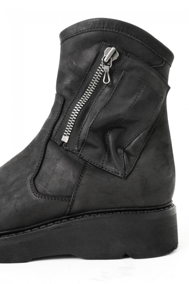 17SS Double Side Zip Engineer Boots NUBUCK