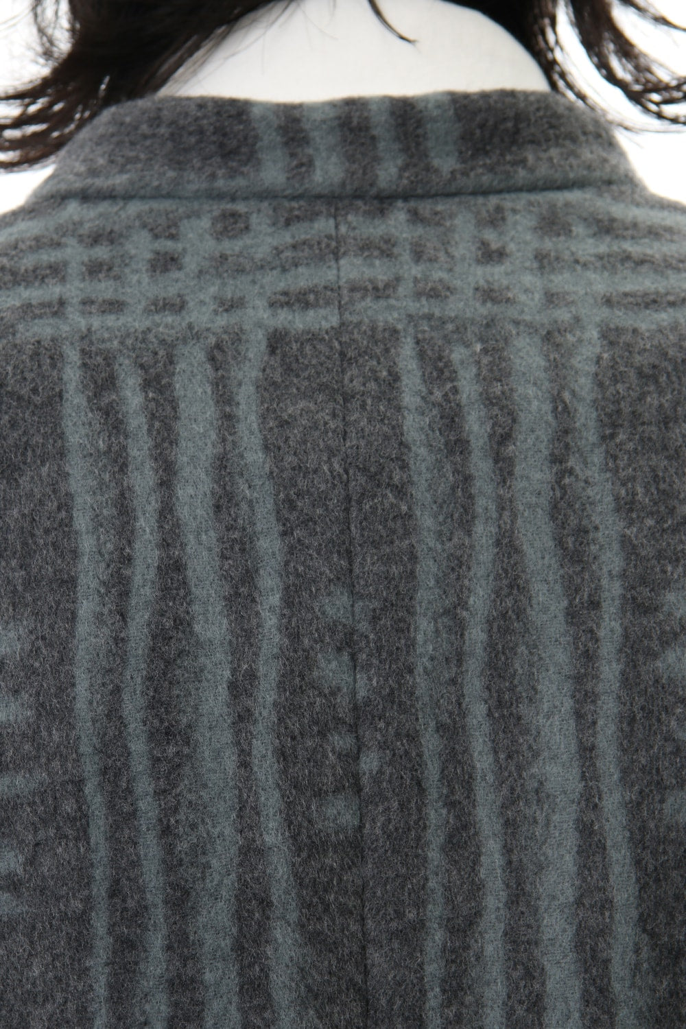 Jacket JK62 Grid Pattern Jaquard Wool Beaver Finished