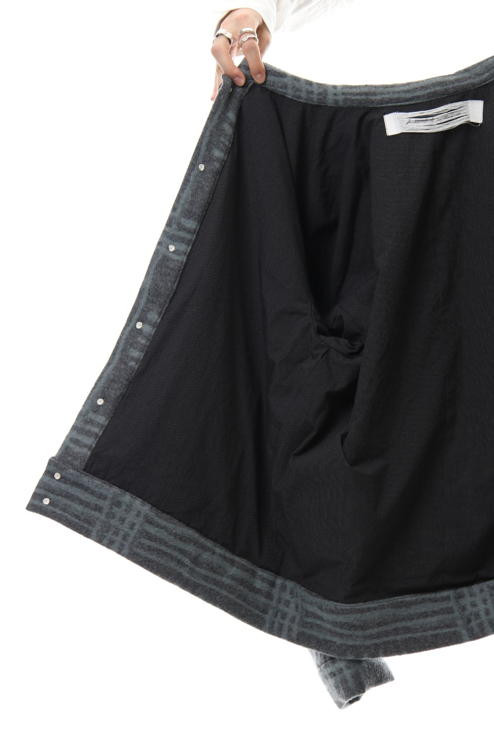 Jacket JK62 Grid Pattern Jaquard Wool Beaver Finished