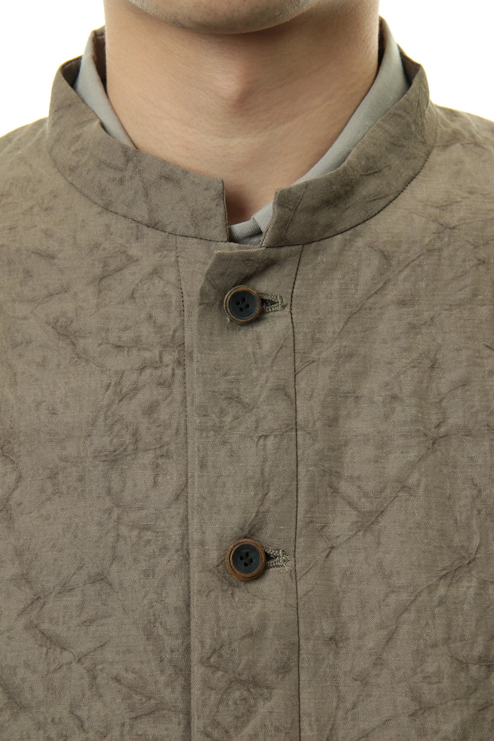 Jacket Rayon Linen hand Made Salt Wrinkle JK62-RY3