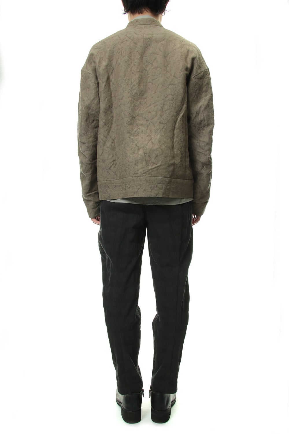 Jacket Rayon Linen hand Made Salt Wrinkle JK62-RY3