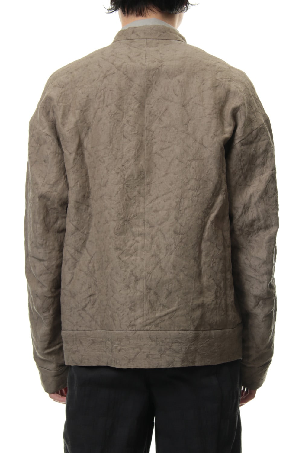 Jacket Rayon Linen hand Made Salt Wrinkle JK62-RY3