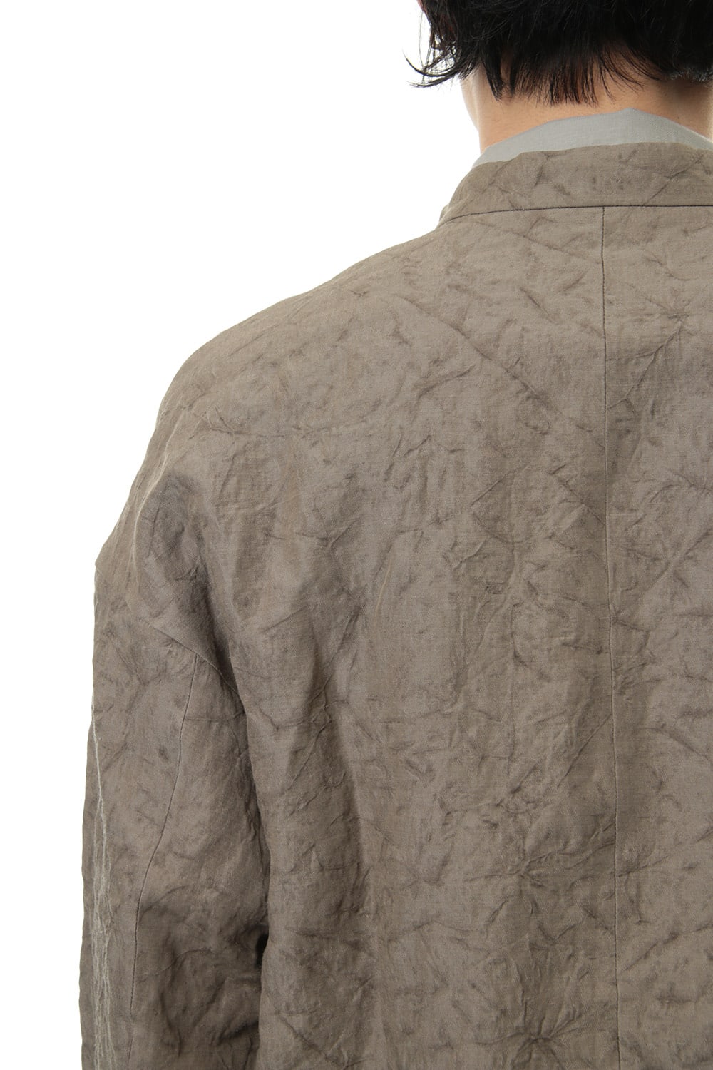 Jacket Rayon Linen hand Made Salt Wrinkle JK62-RY3