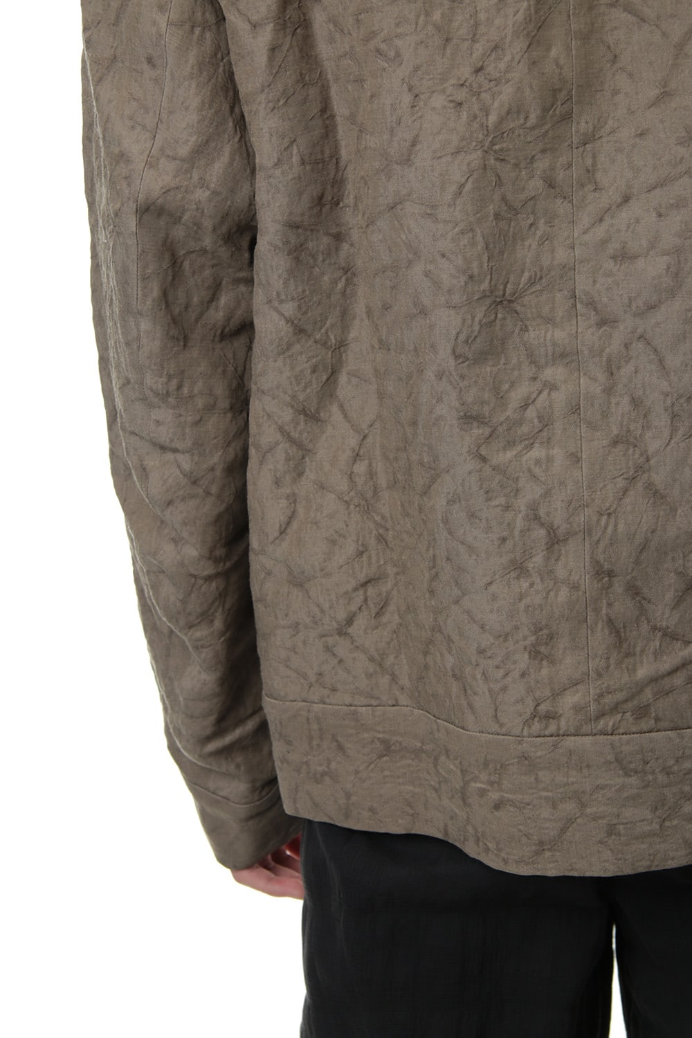 Jacket Rayon Linen hand Made Salt Wrinkle JK62-RY3