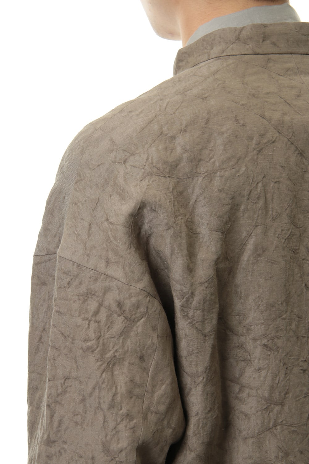 Jacket Rayon Linen hand Made Salt Wrinkle JK62-RY3