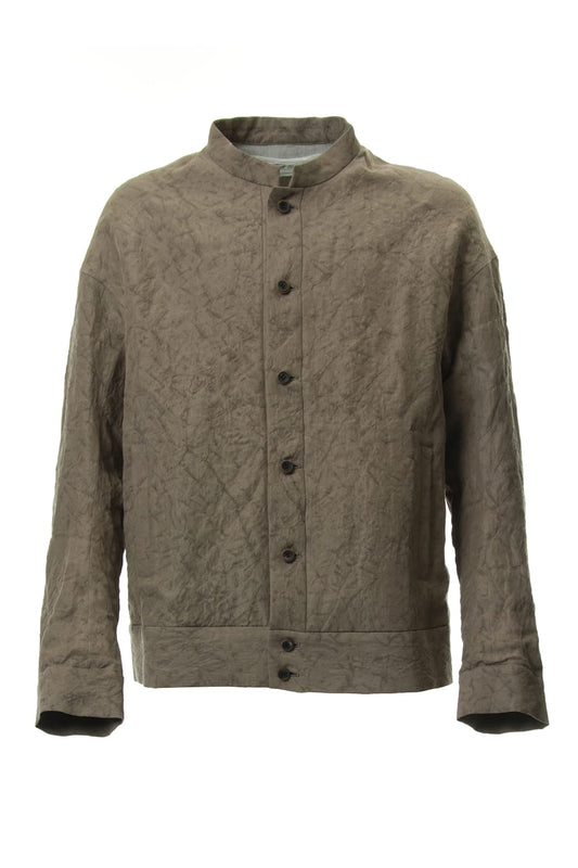 Jacket Rayon Linen hand Made Salt Wrinkle JK62-RY3